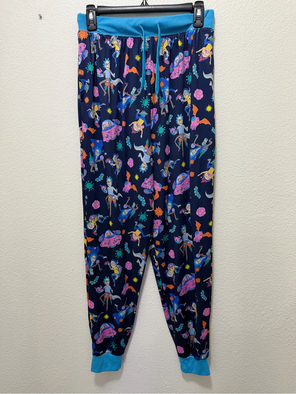 Rick and Morty drawstring lounge pants, men's medium
